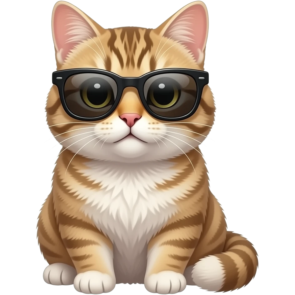 Cat wearing sunglasses emoji