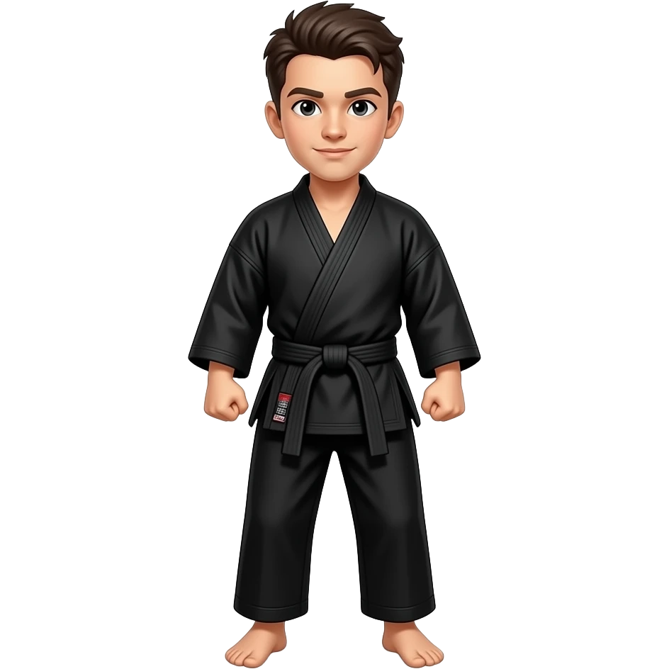 black karate apprentice emoji