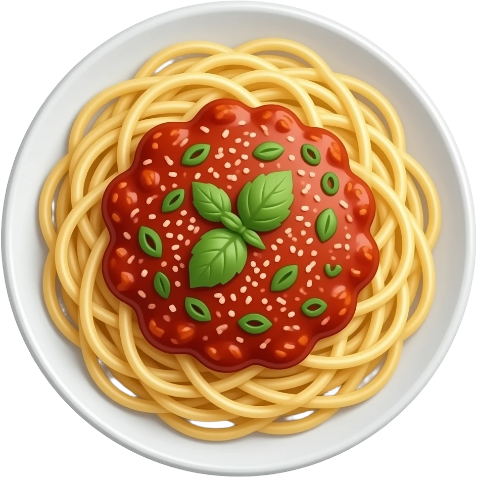 spaghetti bolognese emoji