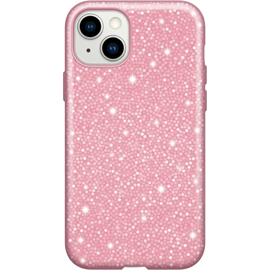 pink cellphone case with sparkles emoji