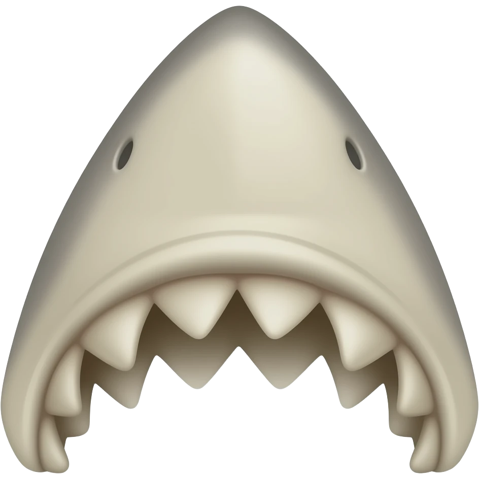 Shark tooth emoji