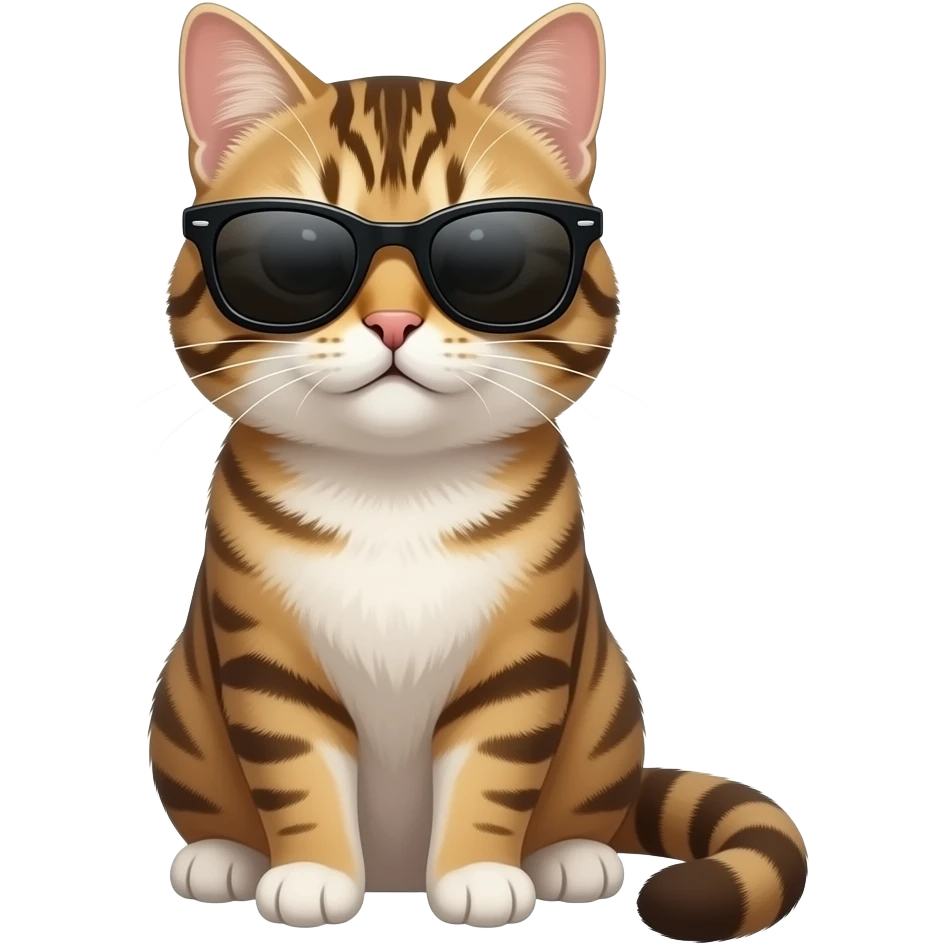 Cat wearing sunglasses emoji