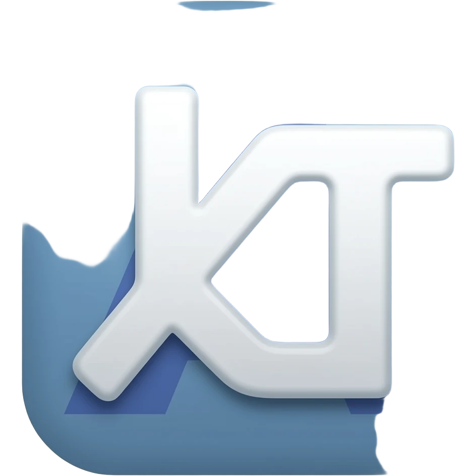 Symbol A from Amper Jetbrains logo and symbols KT born from that A emoji