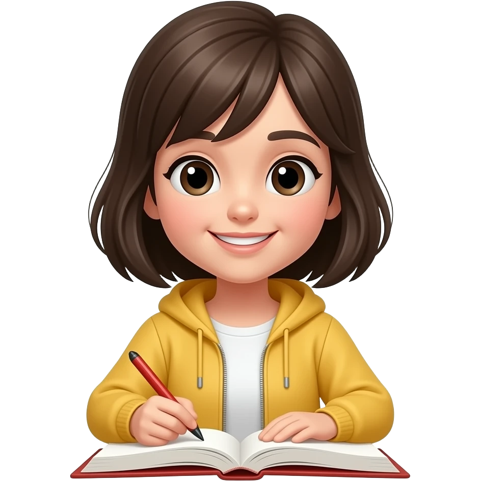 Chava estudiando emoji