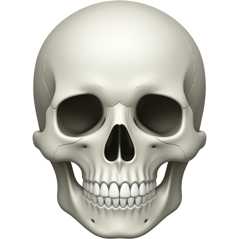 Skull face emoji