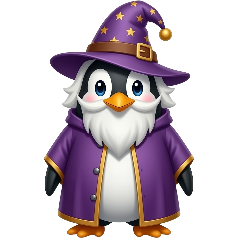 Penguin Wizard emoji