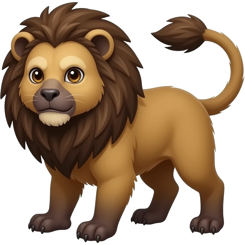 Cotton-top-Tamarin-Tanuki-Lion-hybrid emoji