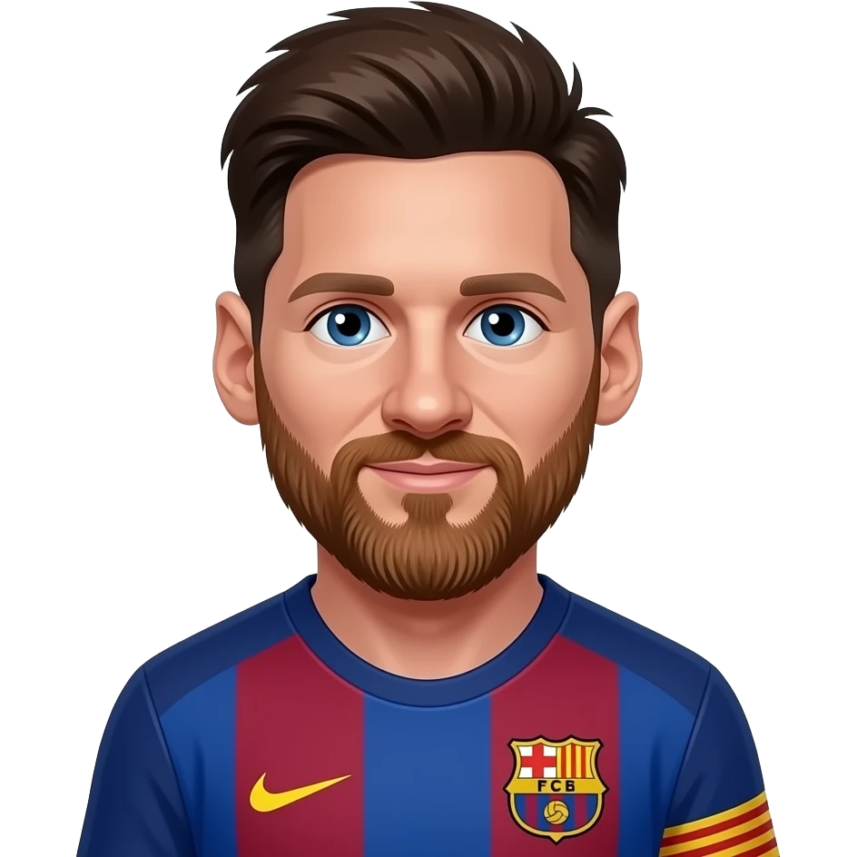messi barcelona emoji