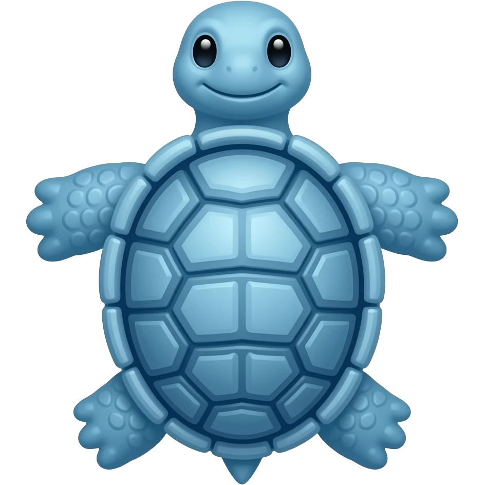 Korytnačku modru emoji