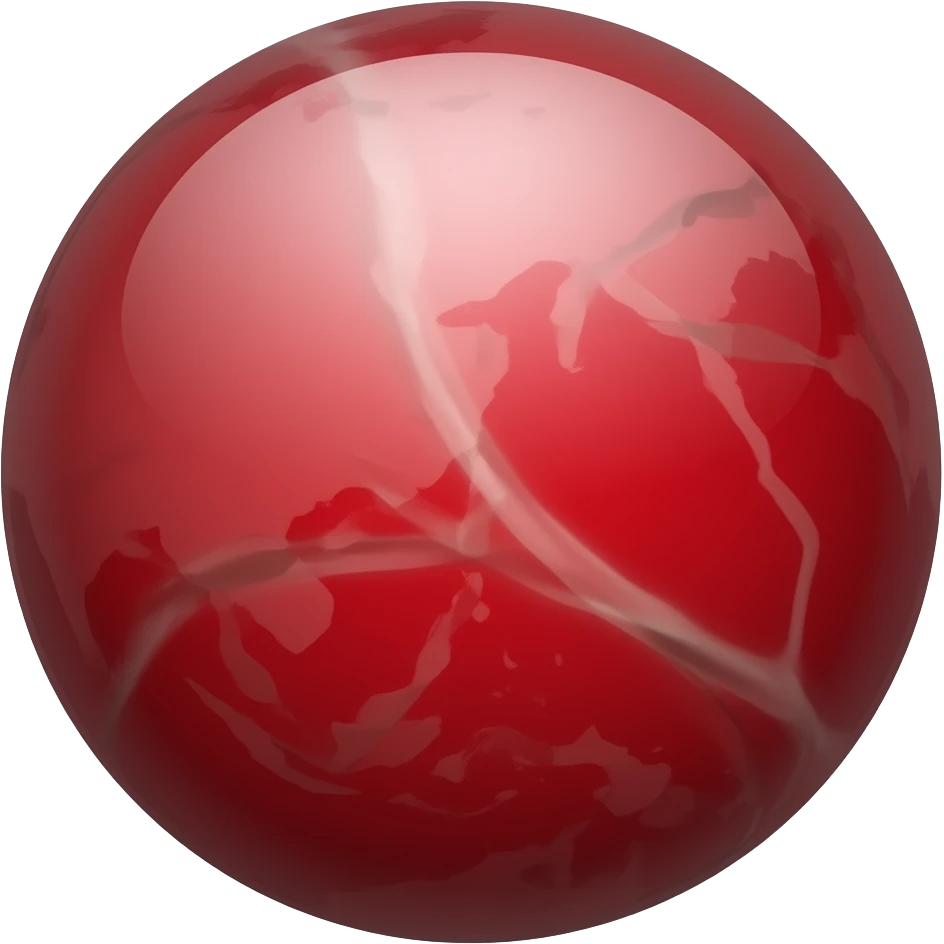 Marble red emoji