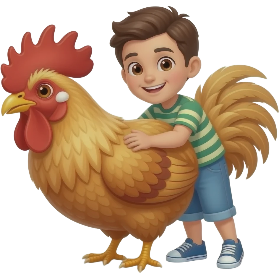 A male child with a giant cock emoji