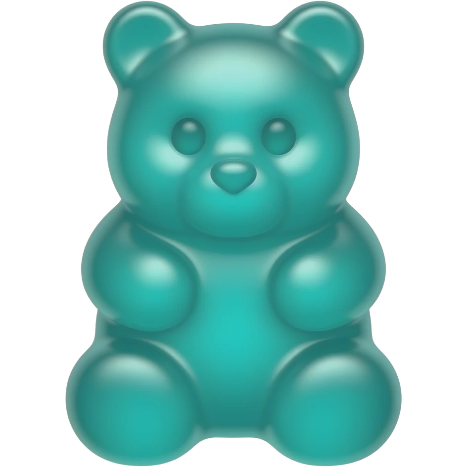 gummy bear candy Teal emoji