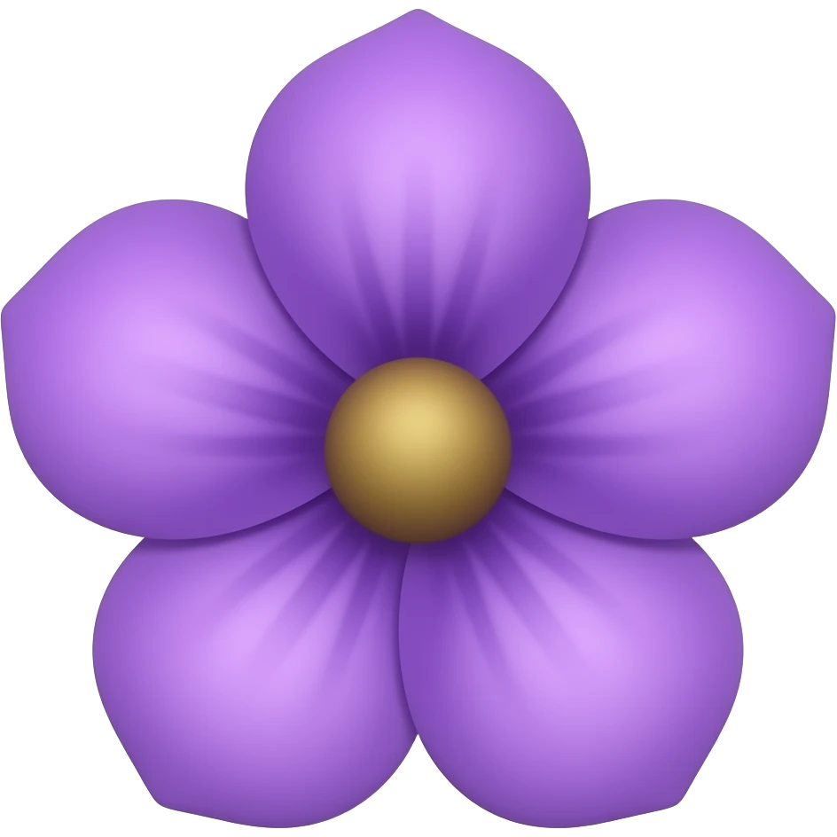 Purple flower emoji