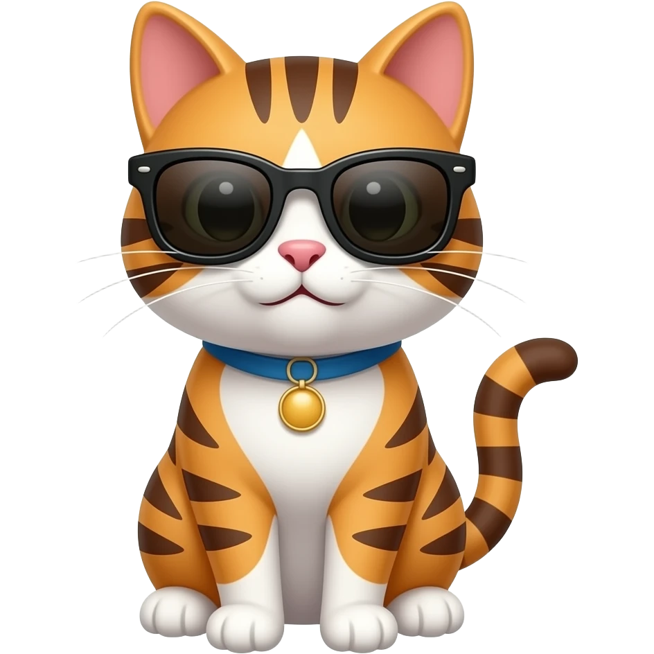Cat wearing sunglasses emoji