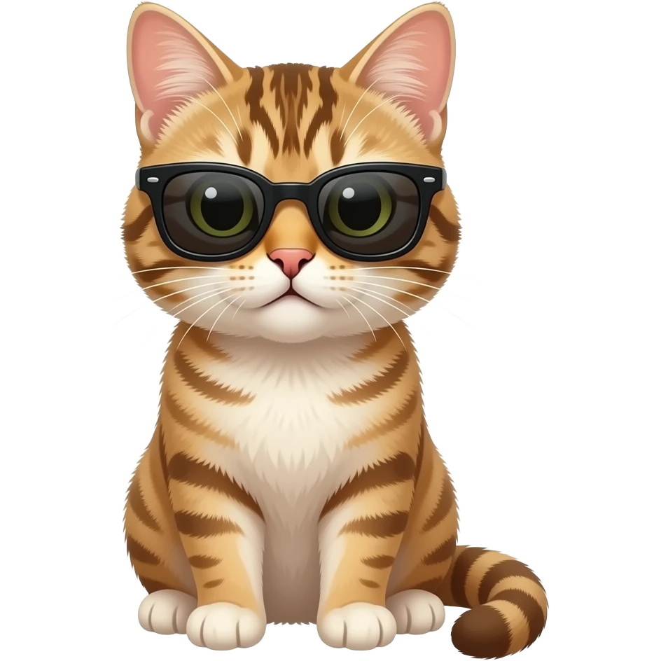 Cat wearing sunglasses emoji