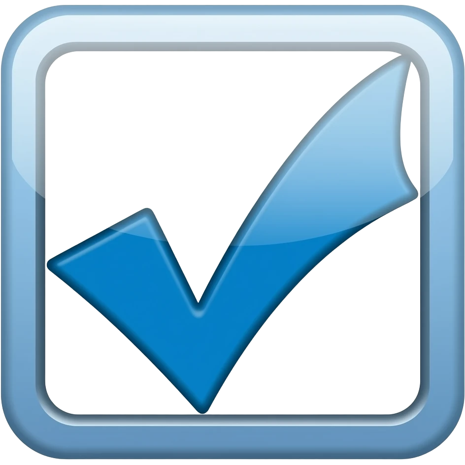 Blue checkmark emoji