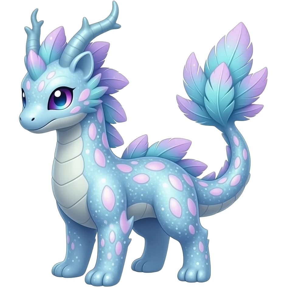 Shiny exotic feathery bubbly iridescent pastel glittery sparkling tropical bioluminescent edgy cool Salandit-Salamence-Ekans-Seviper-Rapidash-Salazzle-Fakemon-hybrid emoji