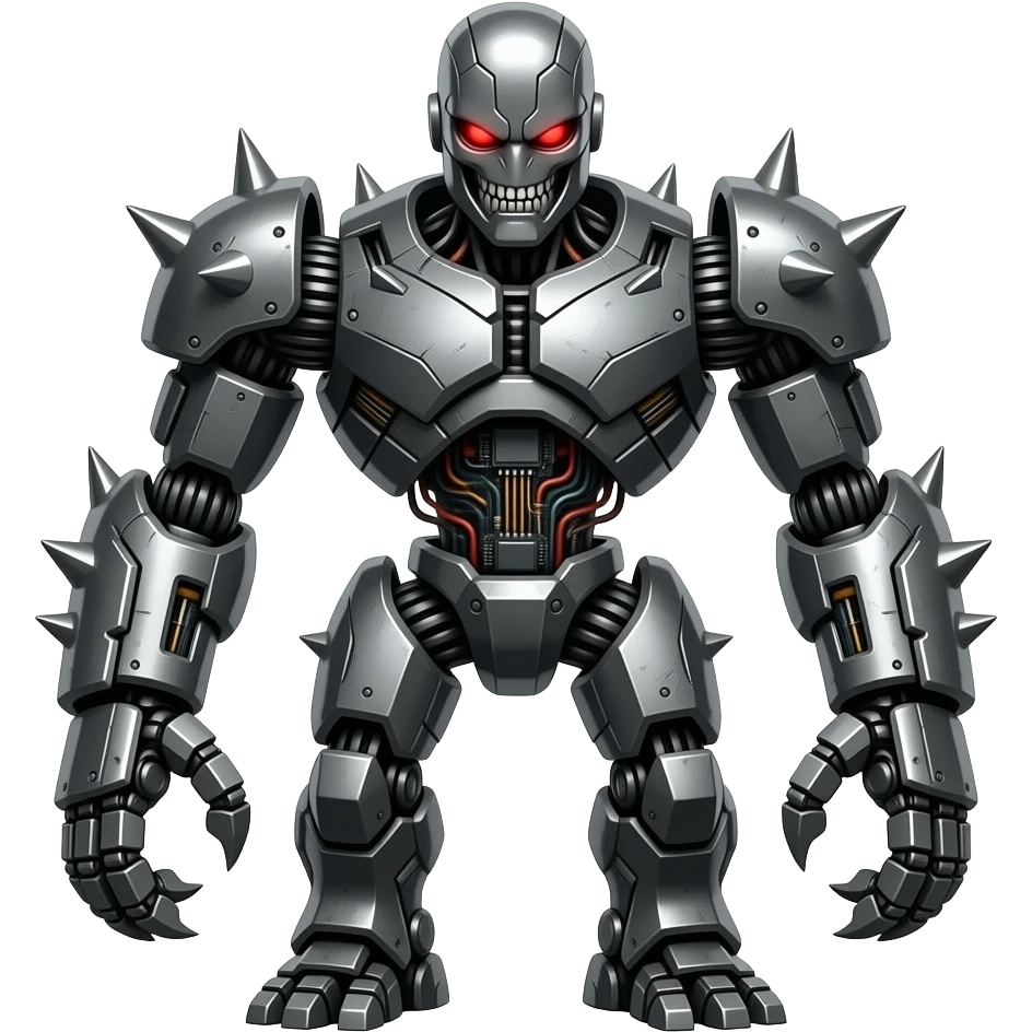 Evil robot emoji