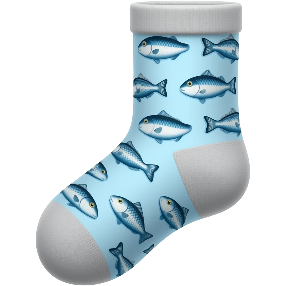 fishy sock emoji