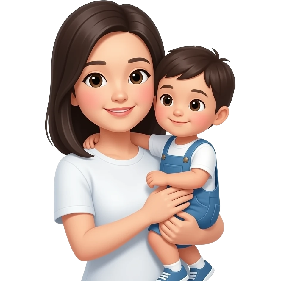 육아하는 동양인 emoji