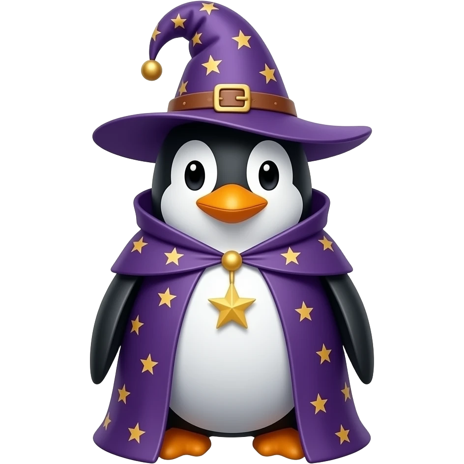 Penguin Wizard emoji