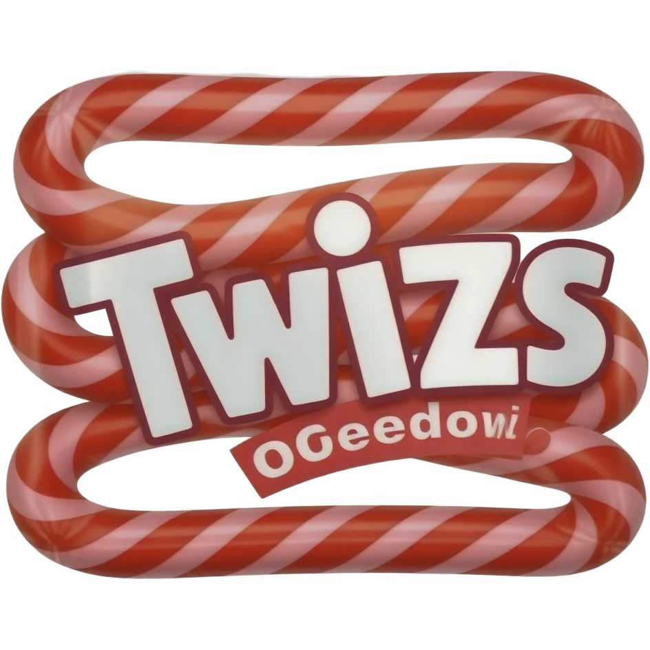 Red licorice Twizzlers emoji