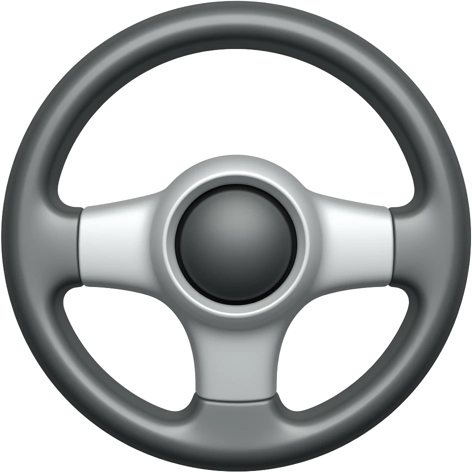 off centered steering wheel emoji
