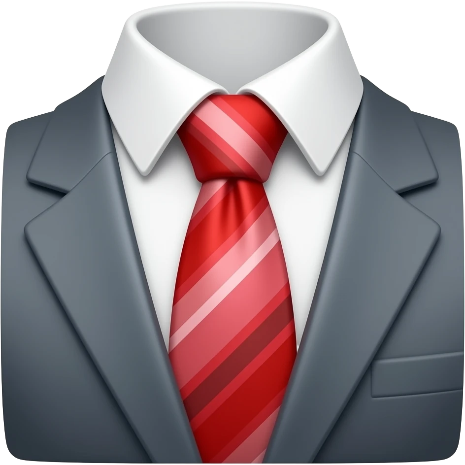 corbata roja emoji