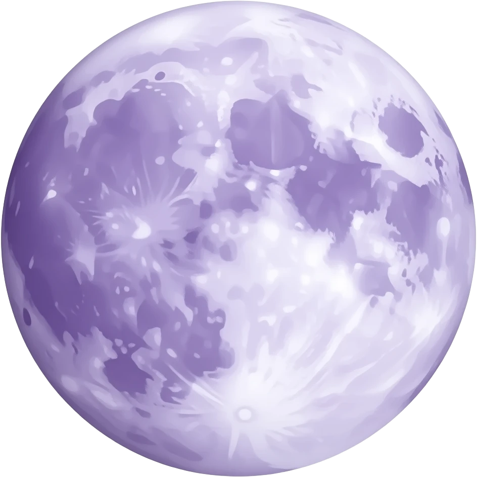 Lilac moon emoji