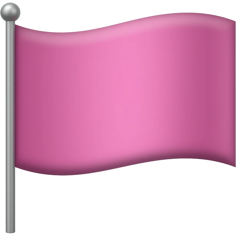 Pink flag waving emoji