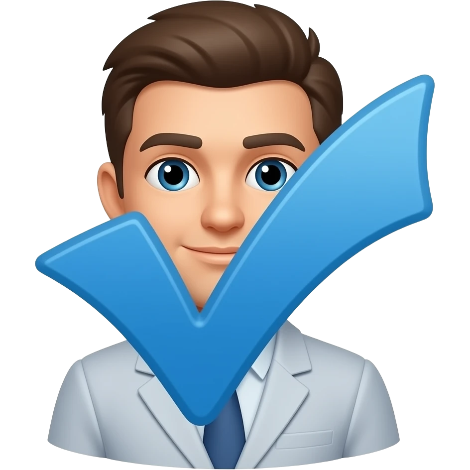 Mavi tik emojisi yap emoji