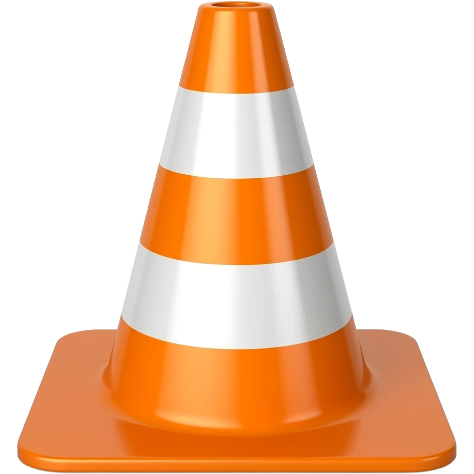 Cône chantier emoji