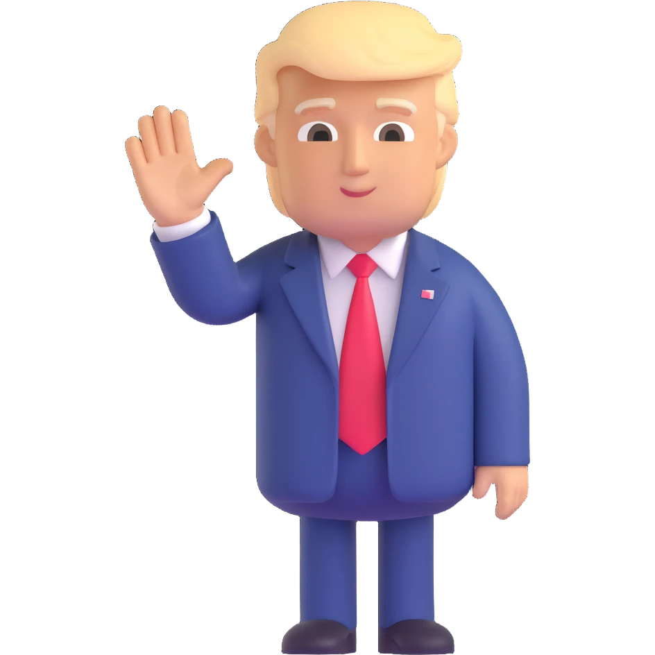 trump waving emoji