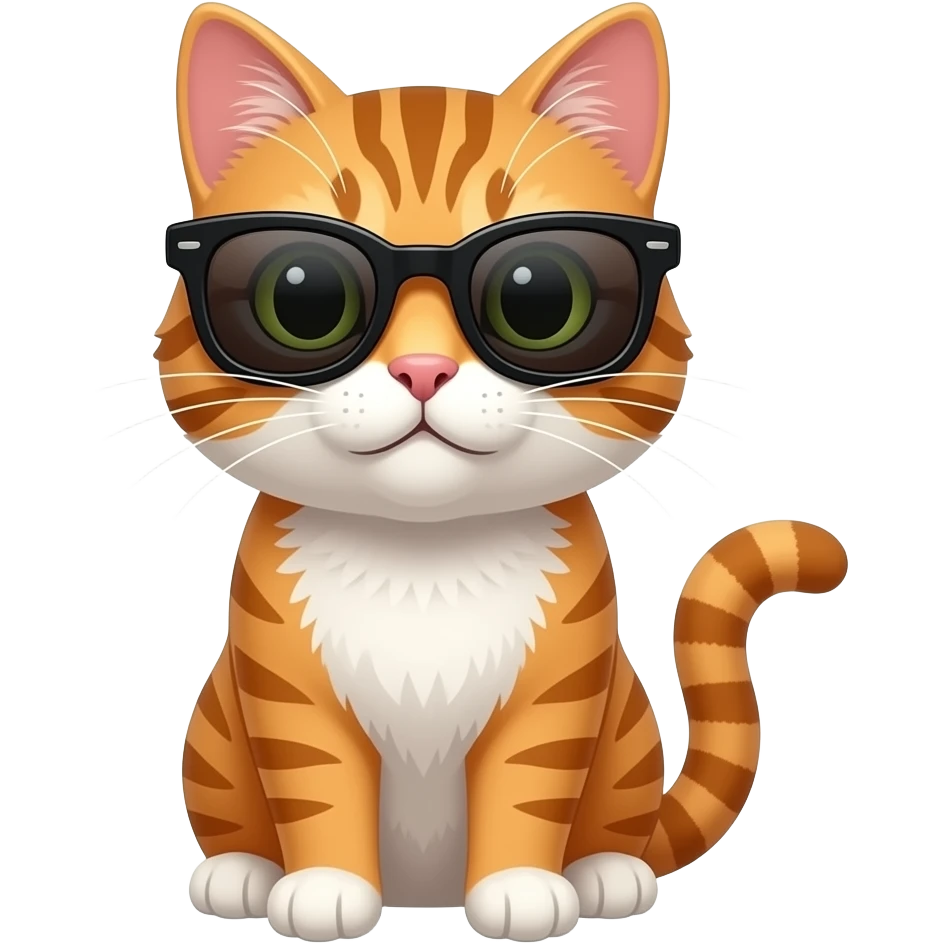 Cat wearing sunglasses emoji