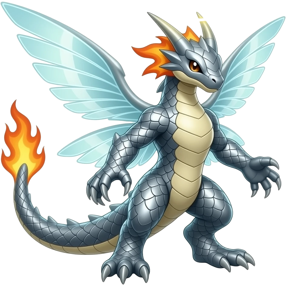 Gabite-Veemon-ExVeemon-Digimon-Latias-Peppercat-Pokémon-Flamedramon-fusion-animal-hybrid-creature, Full body emoji