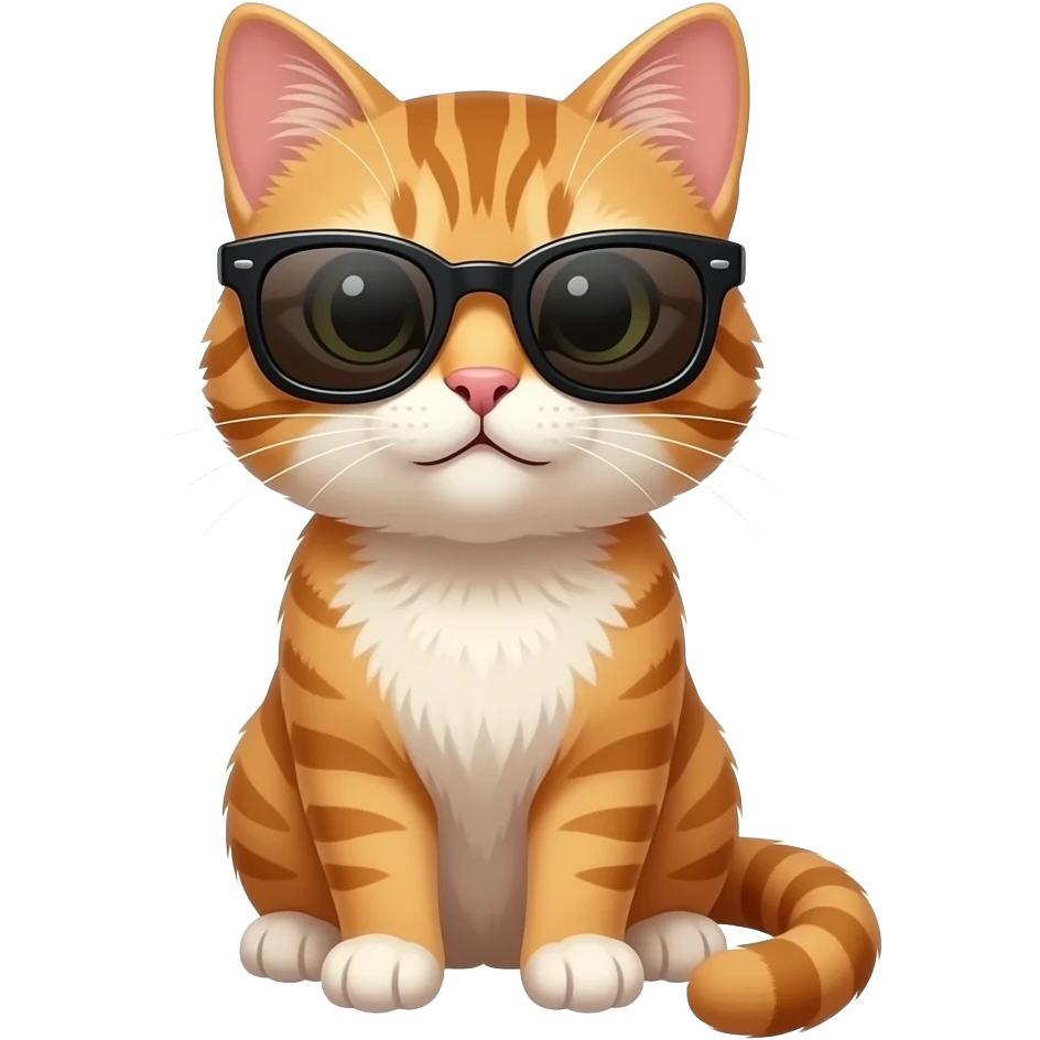 Cat wearing sunglasses emoji