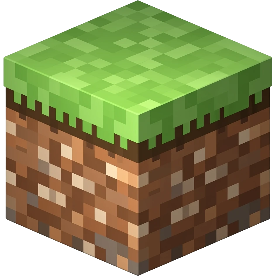 Bloque de Minecraft emoji