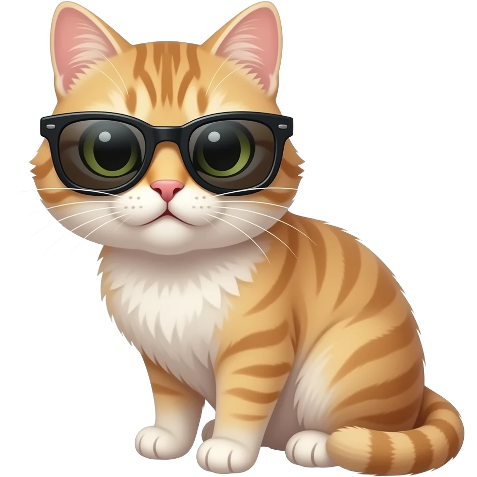 Cat wearing sunglasses emoji
