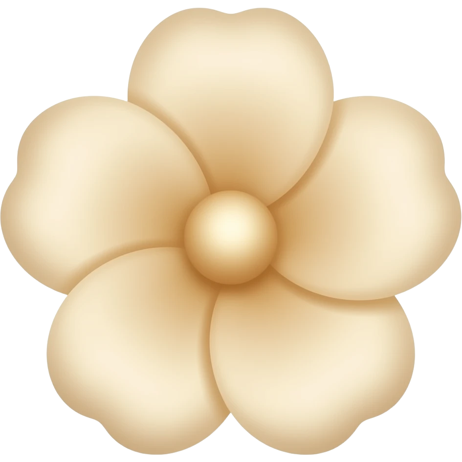 Beige flower emoji
