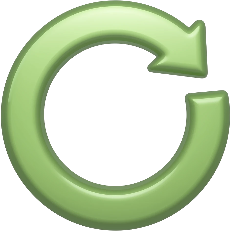simple re-start mark emoji