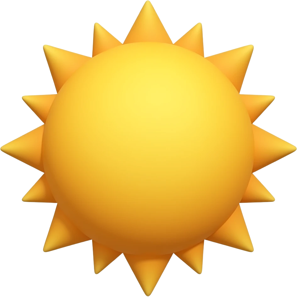 sol 3d emoji