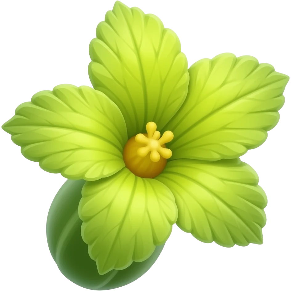 Zucchini flower emoji