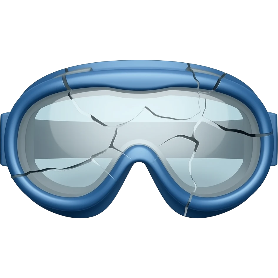broken goggles emoji