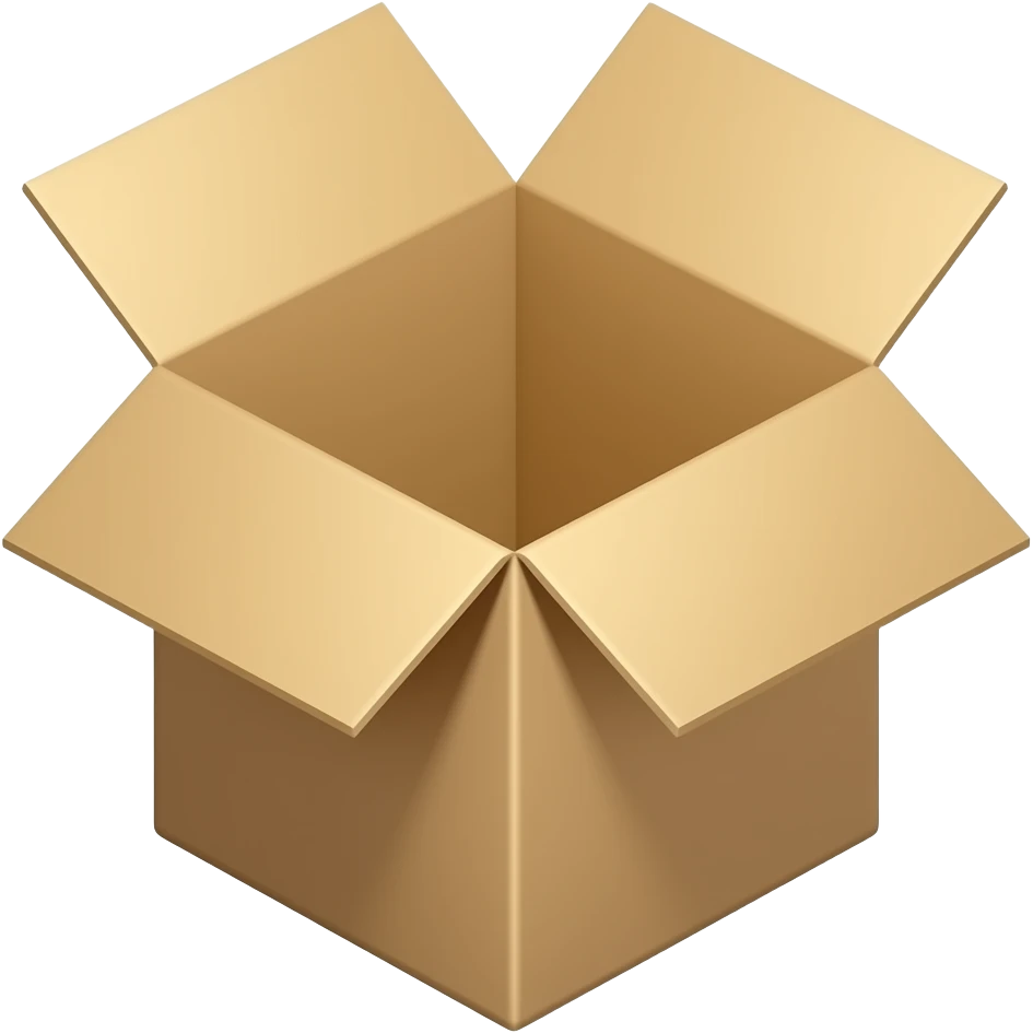 cardboard box open emoji