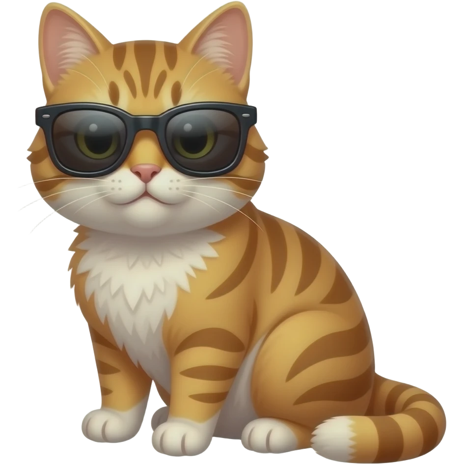 Cat wearing sunglasses emoji