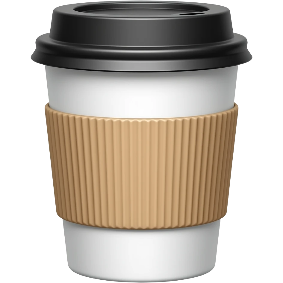 a coffee shop to go coffee cup emoji