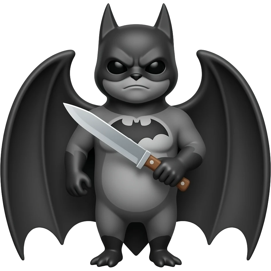 🦇 🔪 emoji