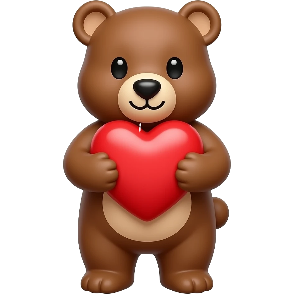 Love bear emoji