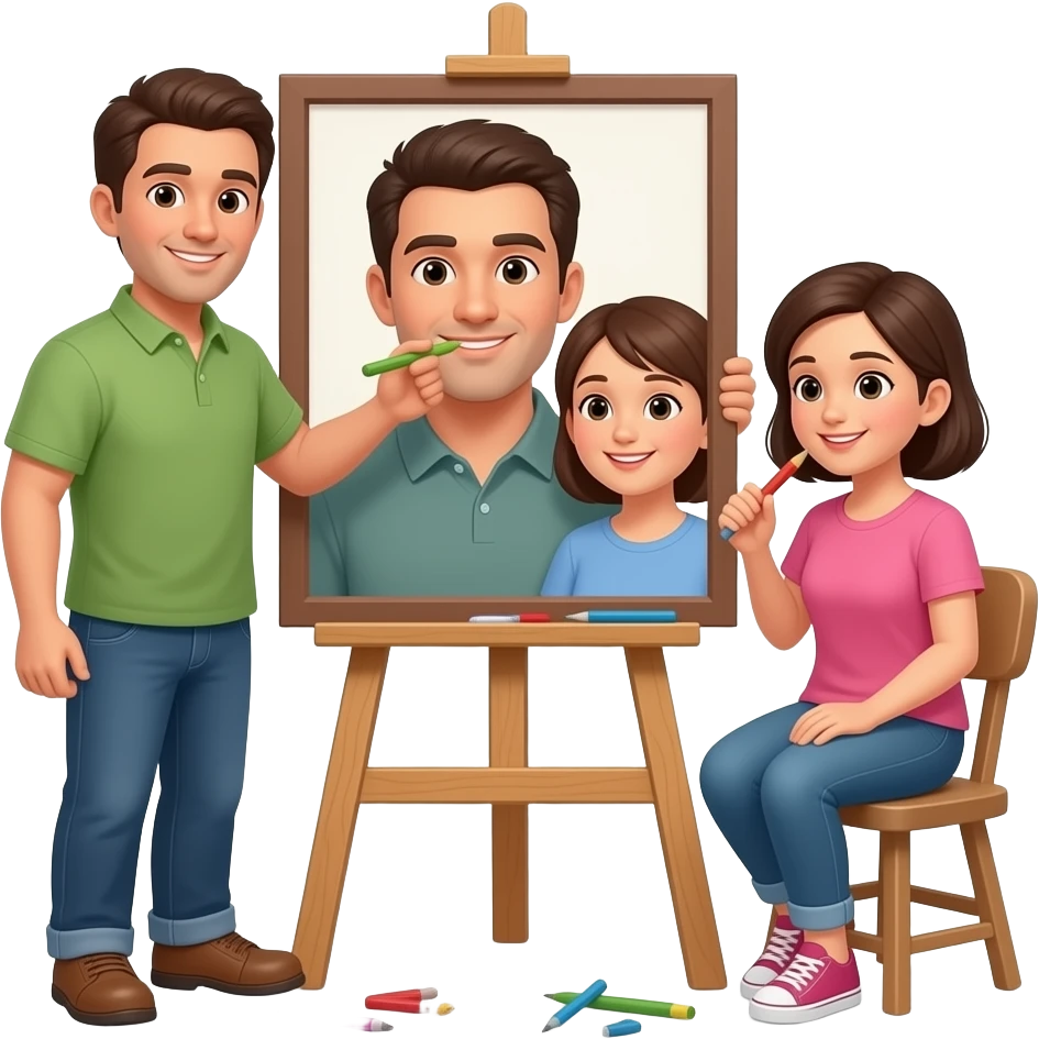 Мужчина строит семью emoji