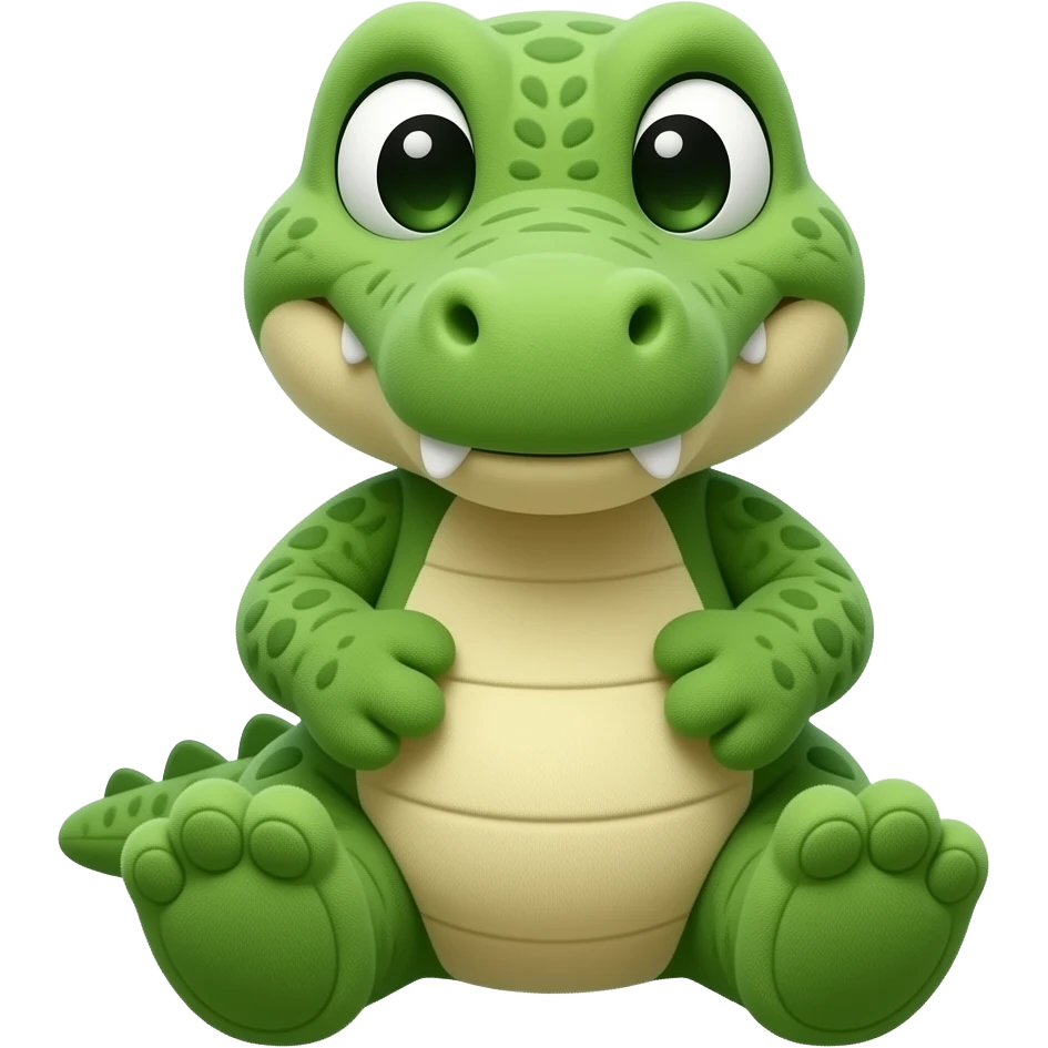 cute alligator stuffed animal emoji